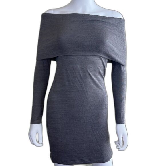 Wilfred Women's Size S Romolo Off-The-Shoulder Bandeau Bodycon Knit Mini Dress - Picture 1 of 14